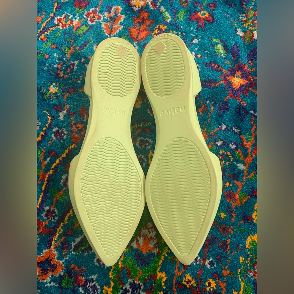 Native brand eco flat pointed-toe sea foam green. Made from algae eco! Worn once - Picture 4 of 4